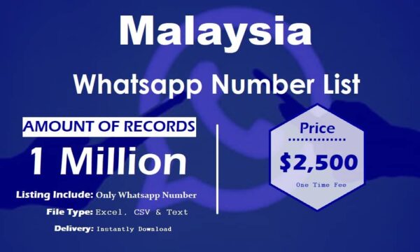 Malaysia Whatsapp Number Data 500K Package