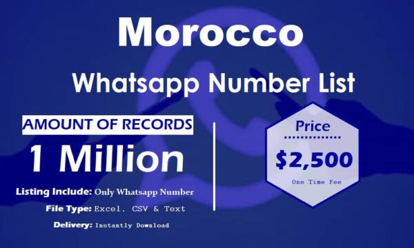 Morocco Whatsapp Number Data 5 Million Package