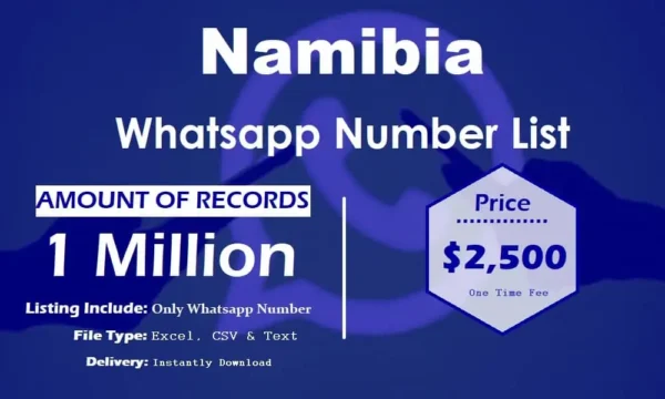 Namibia Whatsapp Number Data 100K Package