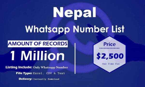 Nepal Whatsapp Number Data 5 Million Package