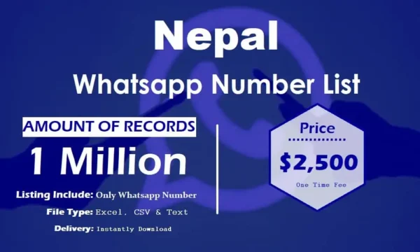 Nepal Whatsapp Number Data 100K Package