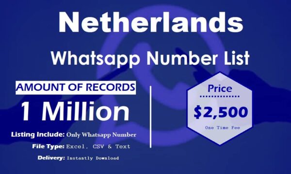 Netherlands Whatsapp Number Data 1 Million Package