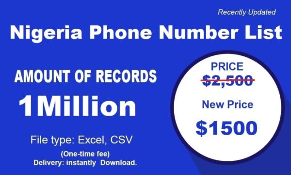 500K Test Package Nigeria Phone Number Resource