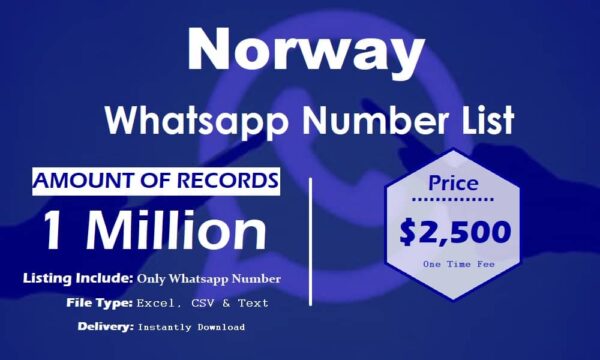 Norway Whatsapp Number Data 1 Million Package