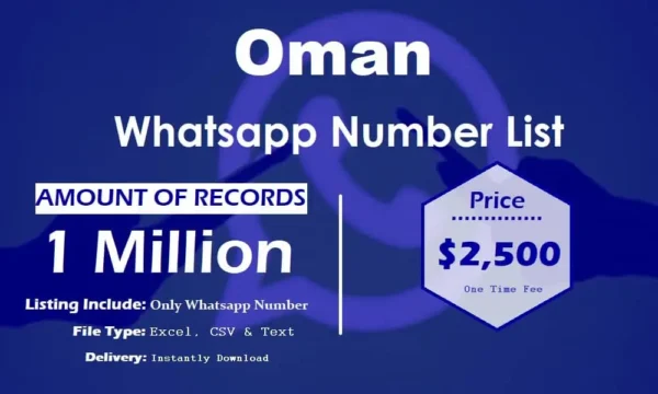 Oman Whatsapp Number Data 500K Package