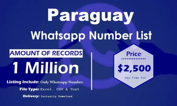 Paraguay Whatsapp Number Data 50K Package