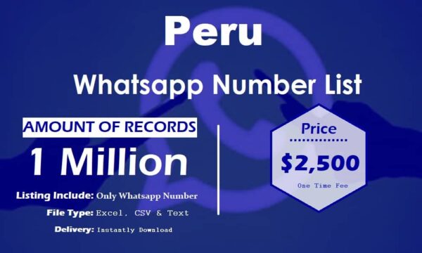 Peru Whatsapp Number Data 3 Million Package