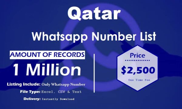 Qatar Whatsapp Number Data 500K Package