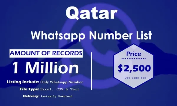 Qatar Whatsapp Number Data 3 Million Package