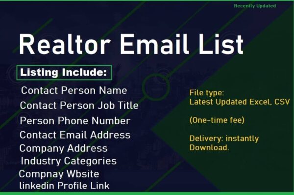 Realtor Email List