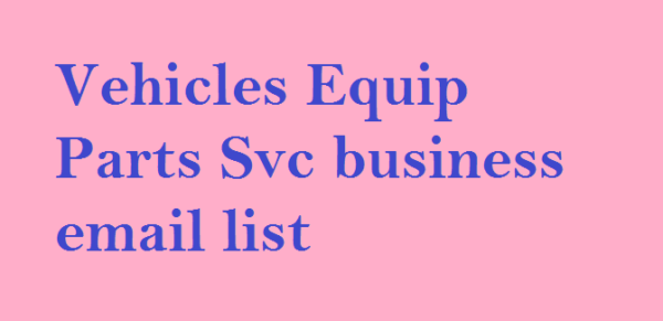 Recreational Vehicles Business Email List