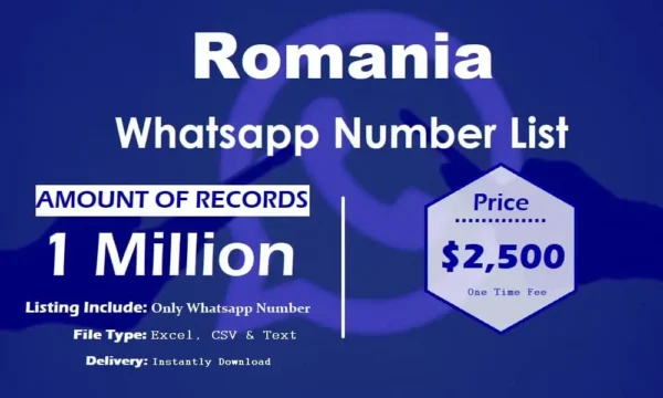 Romania Whatsapp Number Data 100K Package