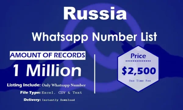 Russia Whatsapp Number Data 3 Million Package