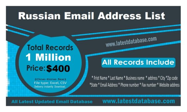 Russian Email Consumer List