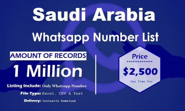 Saudi Arabia Whatsapp Number Data 1 Million Package