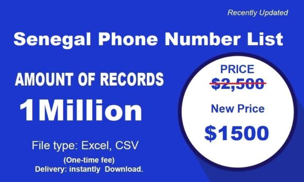 Senegal Phone Number Resource 1 Million Package