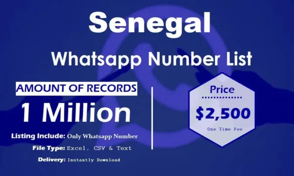 Senegal Whatsapp Number Data 5 Million Package