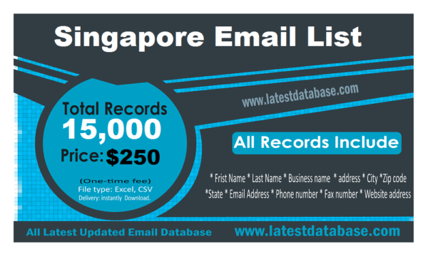 Singapore Business Email List List