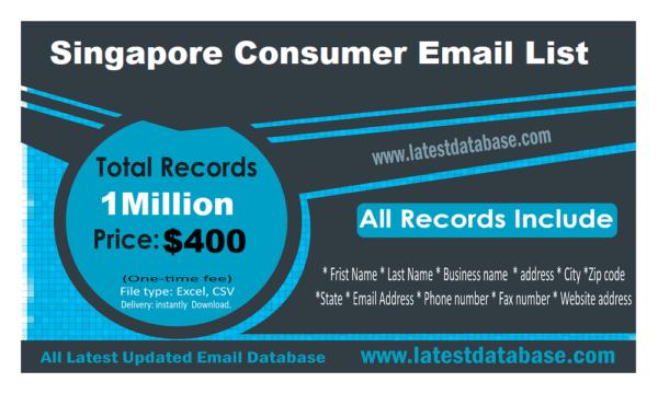 Singapore Consumer Email List