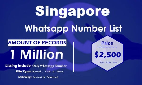 Singapore Whatsapp Number Data 50K Package