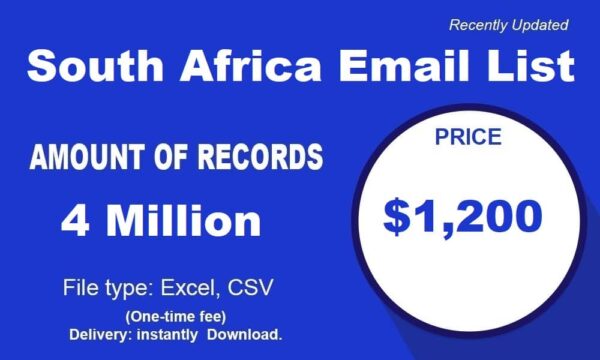 South Africa Consumer Email List