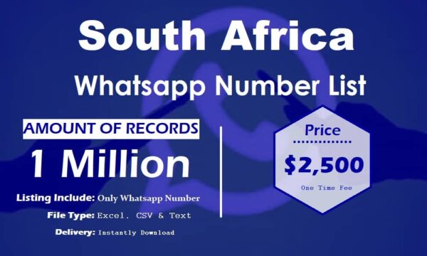 South Africa Whatsapp Number Data 1 Million Package