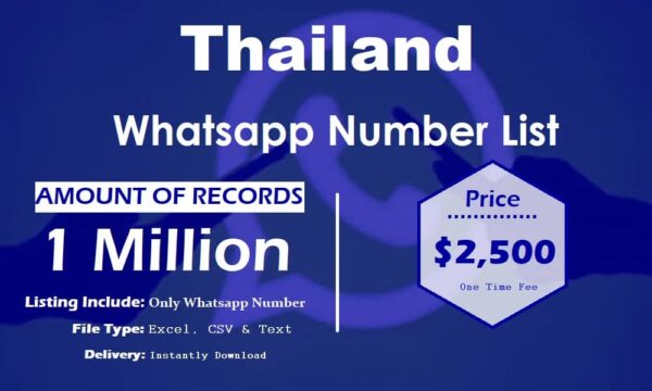 Thailand Whatsapp Number Data Trial Package