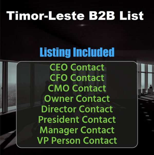 Timor Leste B2B List Full Package