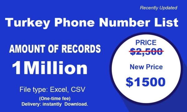 Turkey Phone Number Resource 1 Million Package