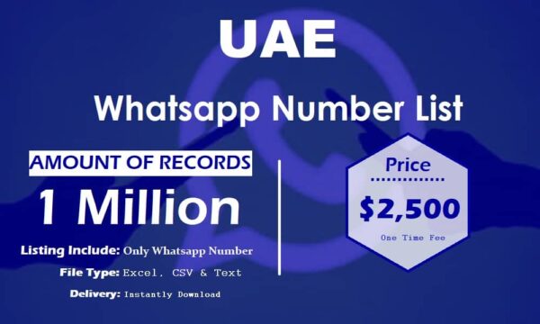 UAE Whatsapp Number Data 50K Package