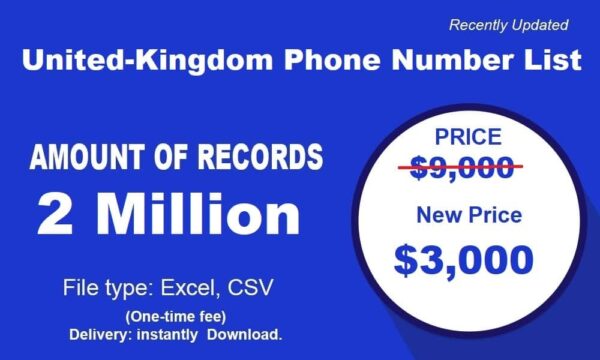 UK Phone Number Resource 100K Package