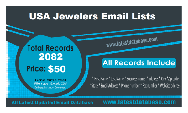 USA Jewellers Email List