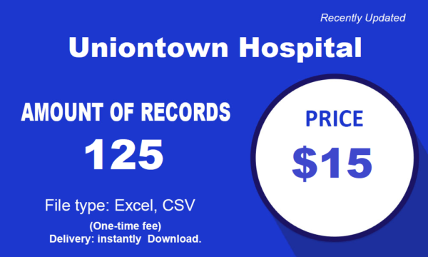 Business Contacts at Uniontown Hospital