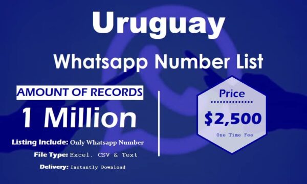 Uruguay Whatsapp Number Data 100K Package