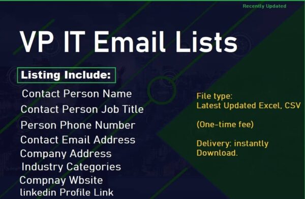 VP IT Email Lists Trial Package