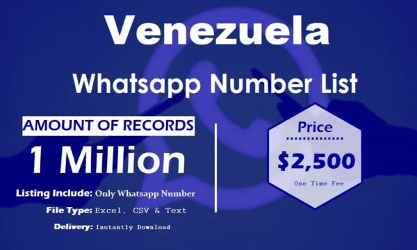 Venezuela Whatsapp Number Data 500K Package