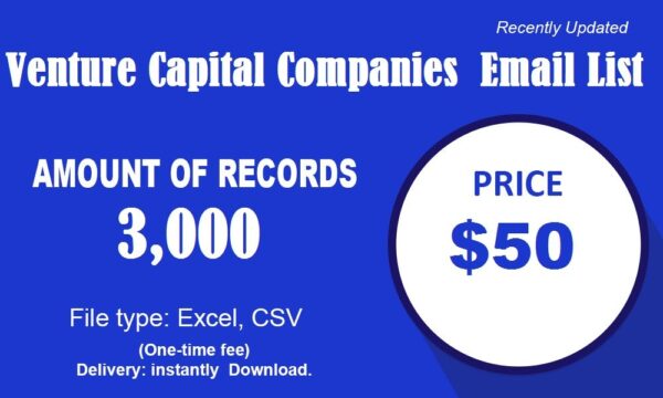 Venture Capital Companies Business Email List