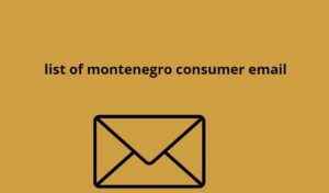 list of montenegro consumer email