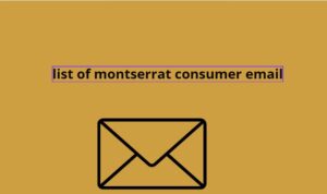 list of montserrat consumer email