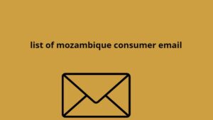 list of mozambique consumer email