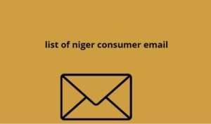 list of niger consumer email