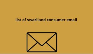 list of swaziland consumer email