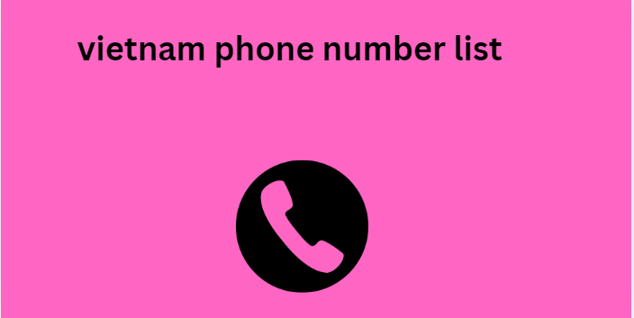 vietnam phone number list