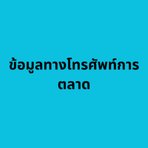 ข้อมูลทางโทรศัพท์การตลาด